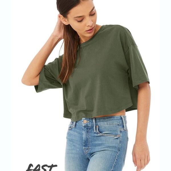 Bella + Canvas Women's Jersey Crop Tee Thumbnail