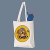 Q-Tees 11L Canvas Tote with Contrast-Color Handles Thumbnail